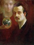 Self Portrait and Muse, 1911-Khalil Gibran-Stretched Canvas