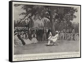 Khama's Return to His People, the Chief Replying to an Address from the Europeans in His Country-Joseph Nash-Framed Stretched Canvas