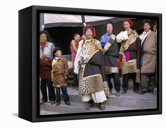 Khampas, Qamdo Monastery, Tibet, China-Occidor Ltd-Framed Stretched Canvas