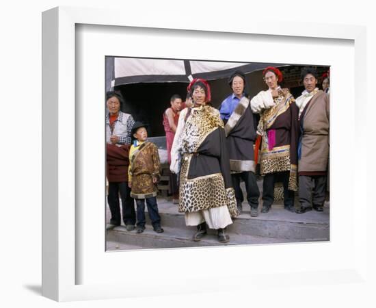 Khampas, Qamdo Monastery, Tibet, China-Occidor Ltd-Framed Photographic Print