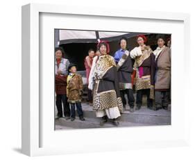 Khampas, Qamdo Monastery, Tibet, China-Occidor Ltd-Framed Photographic Print