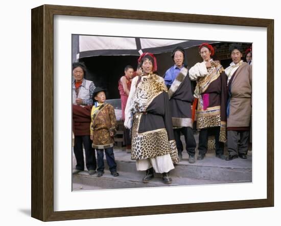 Khampas, Qamdo Monastery, Tibet, China-Occidor Ltd-Framed Photographic Print