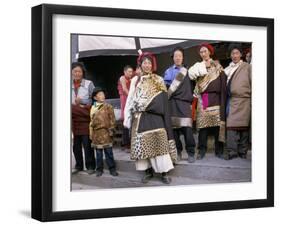 Khampas, Qamdo Monastery, Tibet, China-Occidor Ltd-Framed Photographic Print