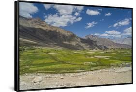 Khardung-La Pass is the Highest Motorable Road in the World with 18380 Feet, 5602,2 Meters-Guido Cozzi-Framed Stretched Canvas