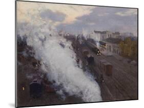 Kharkov Railway Station, 1892-Sergei Arsenyevich Vinogradov-Mounted Giclee Print