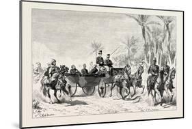Khedive Ismail's Country Drive, Egypt, 1879-null-Mounted Giclee Print