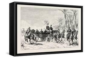 Khedive Ismail's Country Drive, Egypt, 1879-null-Framed Stretched Canvas