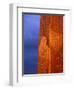 Khentii Province, Sunrise on a Carved Obelisk Dedicated to Genghis Khan, Mongolia-Paul Harris-Framed Photographic Print