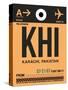 KHI Karachi Luggage Tag I-NaxArt-Stretched Canvas