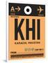 KHI Karachi Luggage Tag I-NaxArt-Framed Art Print