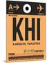 KHI Karachi Luggage Tag I-NaxArt-Mounted Art Print