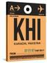 KHI Karachi Luggage Tag I-NaxArt-Stretched Canvas