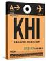 KHI Karachi Luggage Tag I-NaxArt-Stretched Canvas