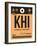 KHI Karachi Luggage Tag I-NaxArt-Framed Art Print