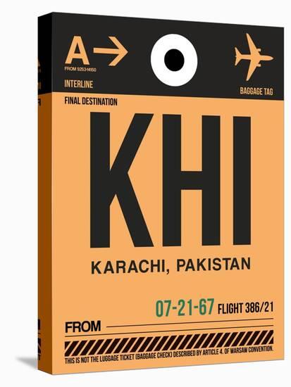KHI Karachi Luggage Tag I-NaxArt-Stretched Canvas