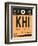 KHI Karachi Luggage Tag I-NaxArt-Framed Premium Giclee Print