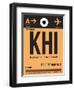 KHI Karachi Luggage Tag I-NaxArt-Framed Premium Giclee Print