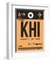 KHI Karachi Luggage Tag I-NaxArt-Framed Premium Giclee Print