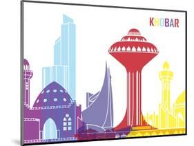 Khobar Skyline Pop-paulrommer-Mounted Art Print