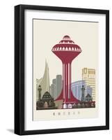 Khobar Skyline Poster-paulrommer-Framed Art Print