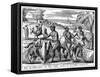 Khoikhois Breaking-In Oxen, South Africa, 18th Century-null-Framed Stretched Canvas