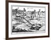 Khoikhois Catching Moles, South Africa, 18th Century-null-Framed Giclee Print