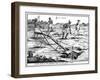 Khoikhois Catching Moles, South Africa, 18th Century-null-Framed Giclee Print