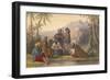 Khoja Padshauh, a Ko i staun chief, with his armed retainers, 1848-James Rattray-Framed Giclee Print