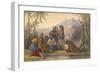 Khoja Padshauh, a Ko i staun chief, with his armed retainers, 1848-James Rattray-Framed Giclee Print