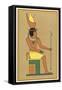 Khonsu is Worshipped Under Many Names: Here He is Depicted as Nefer-Hetep Holding an Ankh-E.a. Wallis Budge-Framed Stretched Canvas