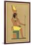 Khonsu is Worshipped Under Many Names: Here He is Depicted as Nefer-Hetep Holding an Ankh-E.a. Wallis Budge-Framed Art Print