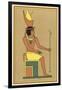 Khonsu is Worshipped Under Many Names: Here He is Depicted as Nefer-Hetep Holding an Ankh-E.a. Wallis Budge-Framed Art Print