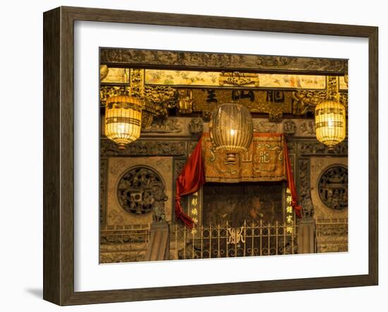 Khoo Kongsi clan temple, Penang, Malaysia, Southeast Asia, Asia-Melissa Kuhnell-Framed Photographic Print