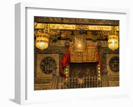 Khoo Kongsi clan temple, Penang, Malaysia, Southeast Asia, Asia-Melissa Kuhnell-Framed Photographic Print