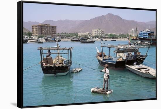 Khor Fakkan, Fujairah Sheikdom, United Arab Emirates, Middle East-Geoff Renner-Framed Stretched Canvas
