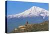 Khor Virap Monastery, 17th Century, Near Artashat, with Mount Ararat in Background, Armenia-null-Stretched Canvas