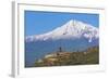 Khor Virap Monastery, 17th Century, Near Artashat, with Mount Ararat in Background, Armenia-null-Framed Photographic Print