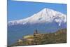 Khor Virap Monastery, 17th Century, Near Artashat, with Mount Ararat in Background, Armenia-null-Mounted Photographic Print