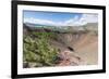 Khorgo volcano crater and White Lake in the background, Tariat district, North Hangay province, Mon-Francesco Vaninetti-Framed Photographic Print