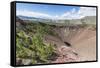 Khorgo volcano crater and White Lake in the background, Tariat district, North Hangay province, Mon-Francesco Vaninetti-Framed Stretched Canvas