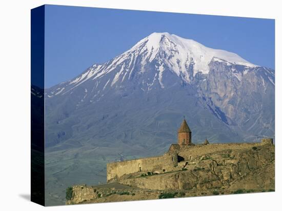 Khorvirap (Khor Virap) Monastery and Mount Ararat, Armenia, Central Asia, Asia-Bruno Morandi-Stretched Canvas