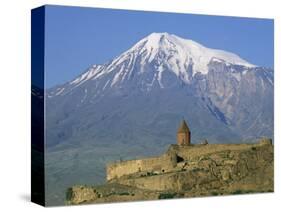 Khorvirap (Khor Virap) Monastery and Mount Ararat, Armenia, Central Asia, Asia-Bruno Morandi-Stretched Canvas