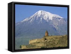 Khorvirap (Khor Virap) Monastery and Mount Ararat, Armenia, Central Asia, Asia-Bruno Morandi-Framed Stretched Canvas