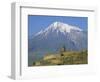 Khorvirap (Khor Virap) Monastery and Mount Ararat, Armenia, Central Asia, Asia-Bruno Morandi-Framed Photographic Print