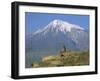 Khorvirap (Khor Virap) Monastery and Mount Ararat, Armenia, Central Asia, Asia-Bruno Morandi-Framed Photographic Print