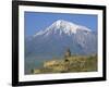 Khorvirap (Khor Virap) Monastery and Mount Ararat, Armenia, Central Asia, Asia-Bruno Morandi-Framed Photographic Print