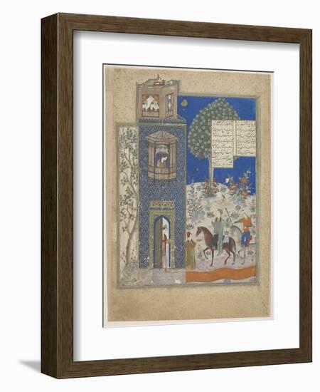 Khosrow and Shirin, Early 15th C-null-Framed Giclee Print