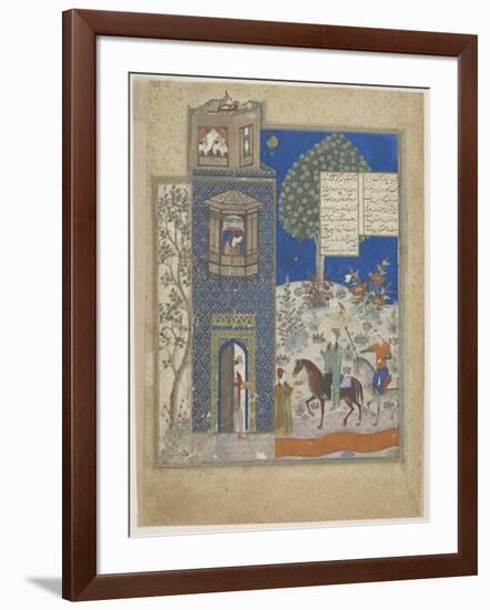Khosrow and Shirin, Early 15th C-null-Framed Giclee Print