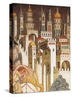 Khosrow II Stealing True Cross, Scene from Stories of Cross, 1410,-Cenni Di Francesco Di Ser Cenni-Stretched Canvas