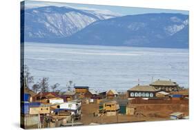 Khoujir, Maloe More (Little Sea), Frozen Lake During Winter, Olkhon Island, Lake Baikal-Bruno Morandi-Stretched Canvas